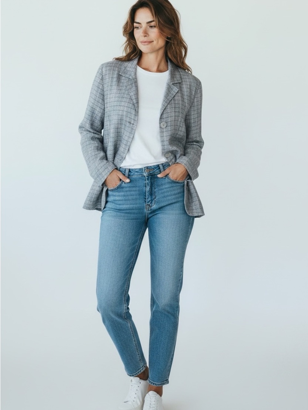 Flax Linen Blazer Size L
